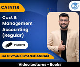 CA Inter Cost & Management Accounting (Regular) Video Lectures by CA Divyank Gyanchandani (Pendrive)